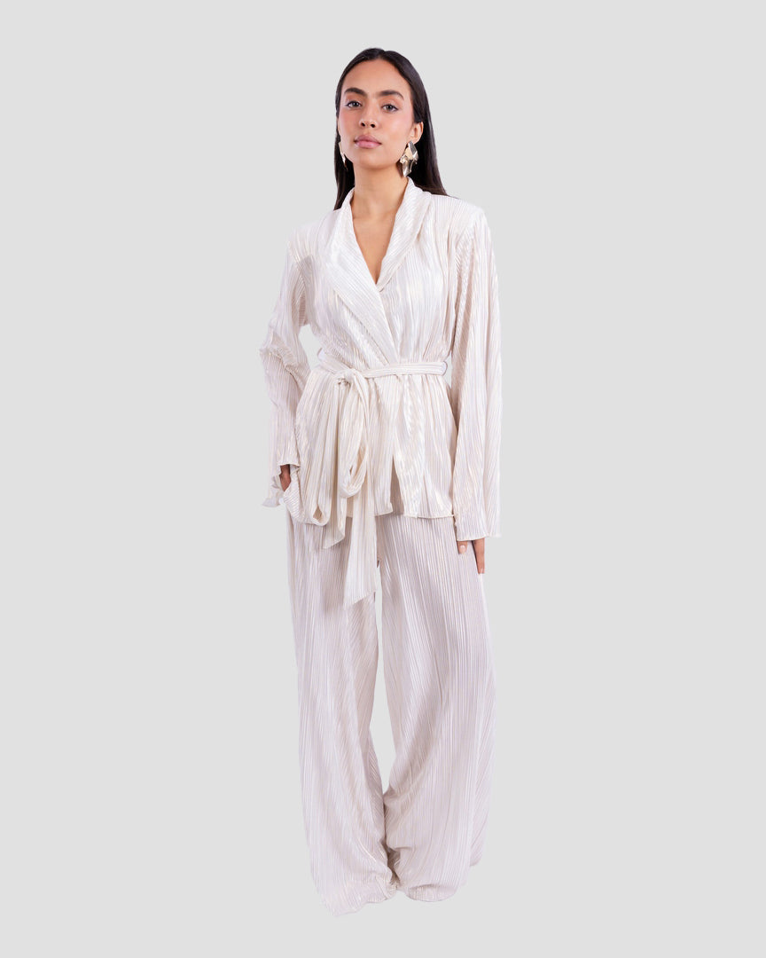 PLATED SHIMMER KIMONO