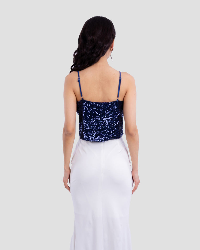 SEQUIN STRAPPY TOP