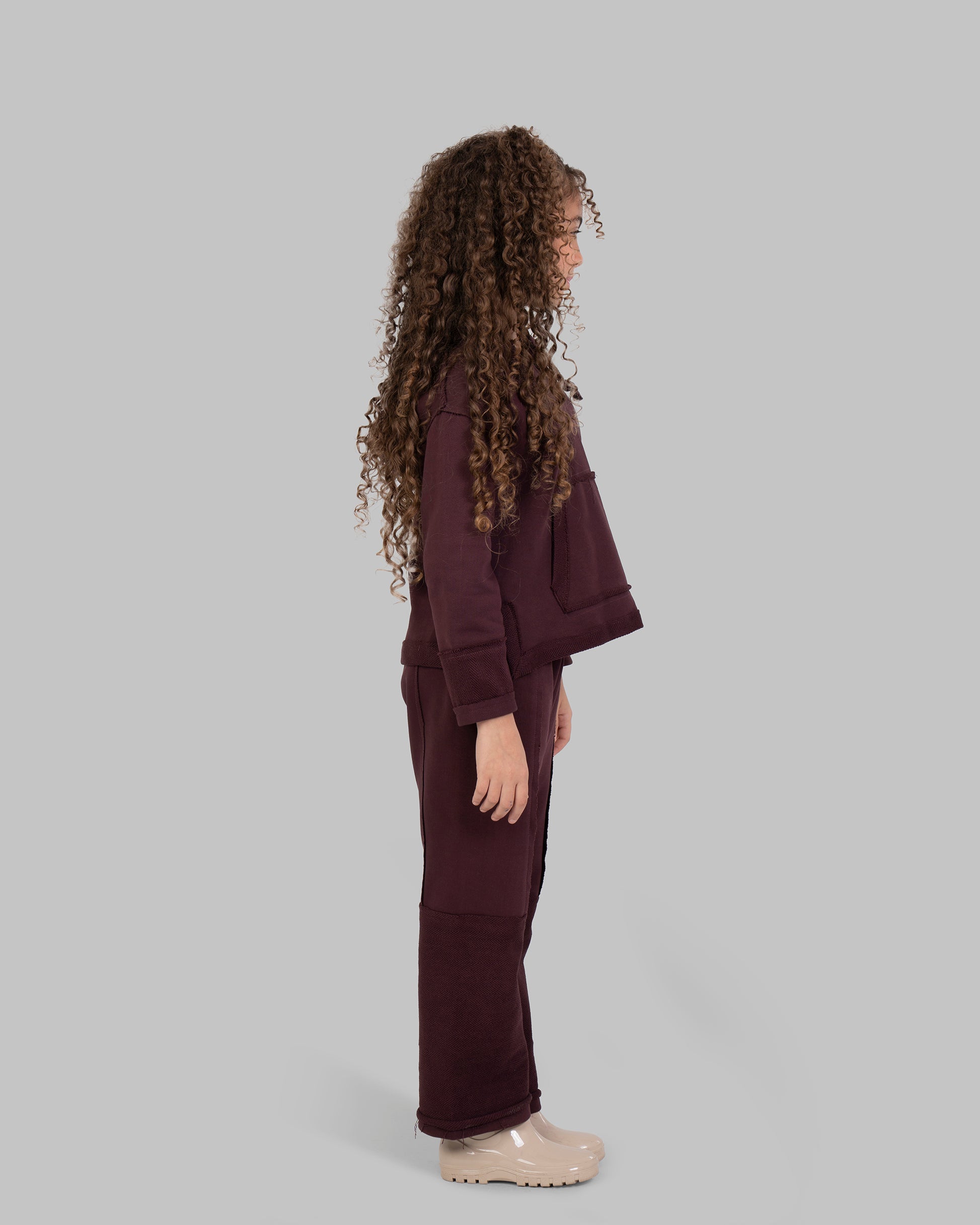 WIDE LEG PANTS WITH UNFINISHED