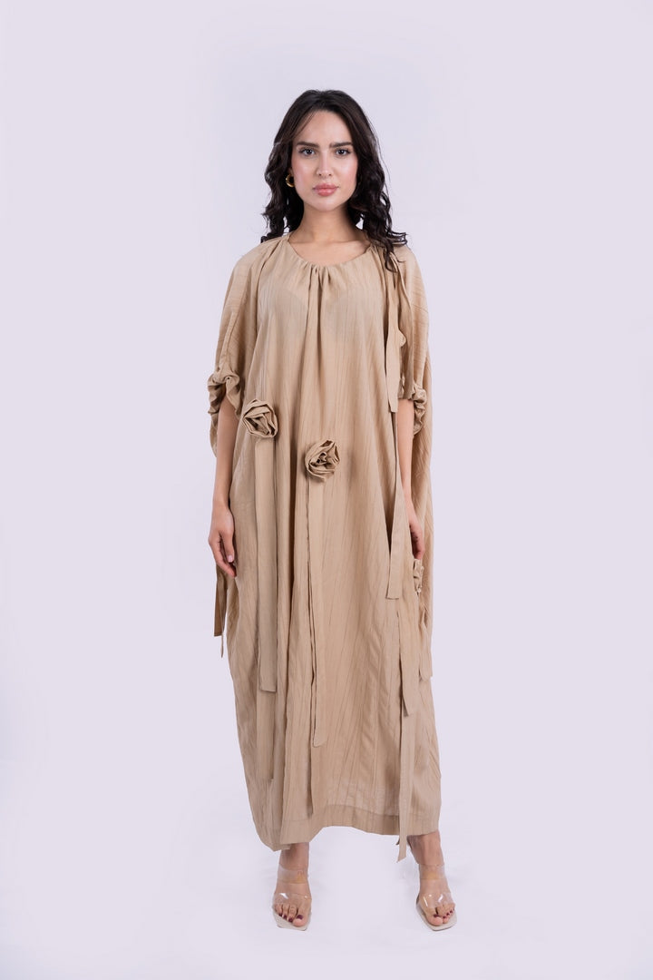 LONG DRESS OVERSIZED WITH FLOWERS