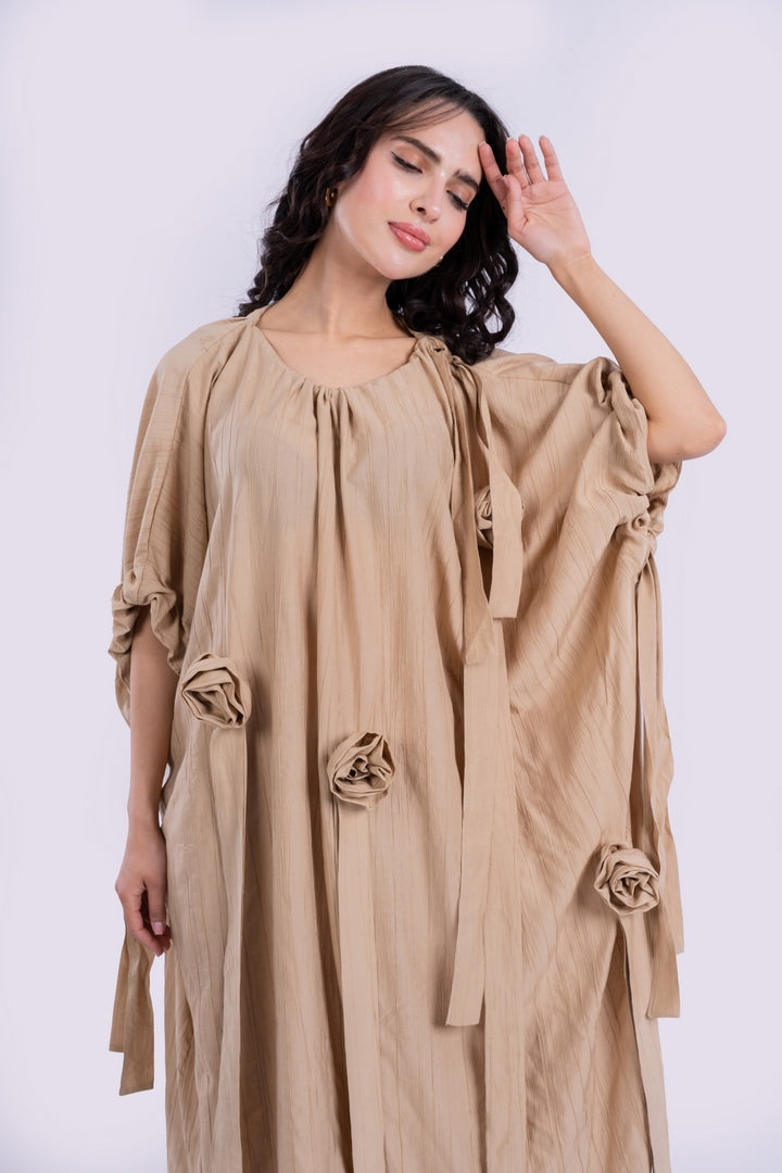 LONG DRESS OVERSIZED WITH FLOWERS