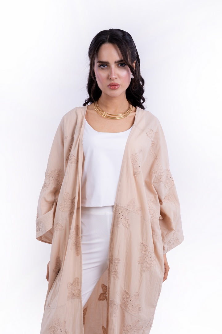 OVERSIZED KIMONO WITH  EMBROIDERY