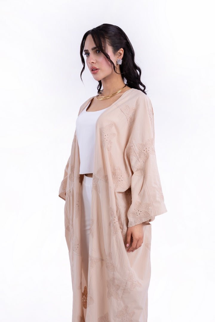 OVERSIZED KIMONO WITH  EMBROIDERY