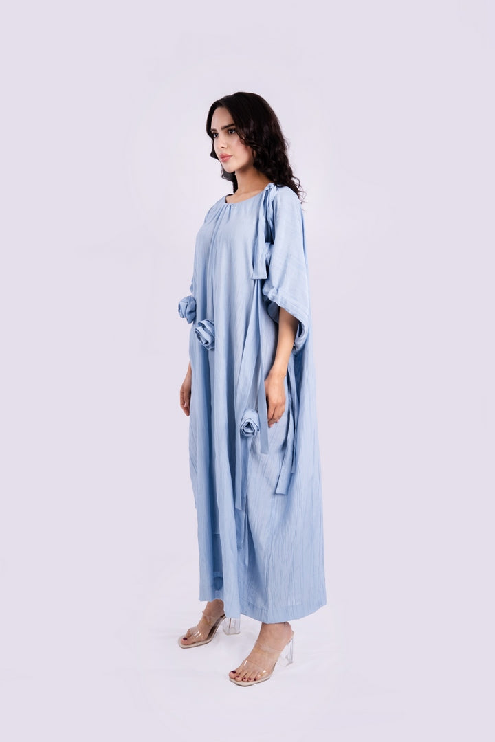 LONG DRESS OVERSIZED WITH FLOWERS