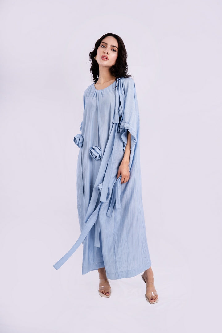 LONG DRESS OVERSIZED WITH FLOWERS