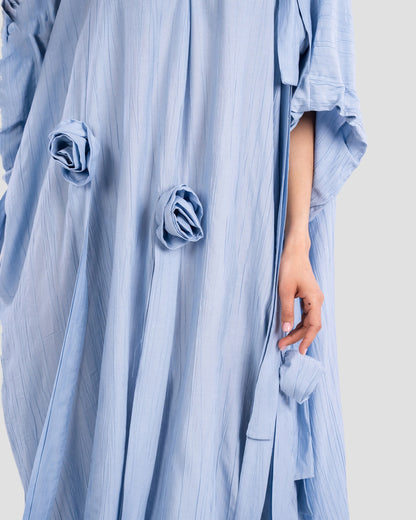 Flowy Maxi Dress with Appliqué Details