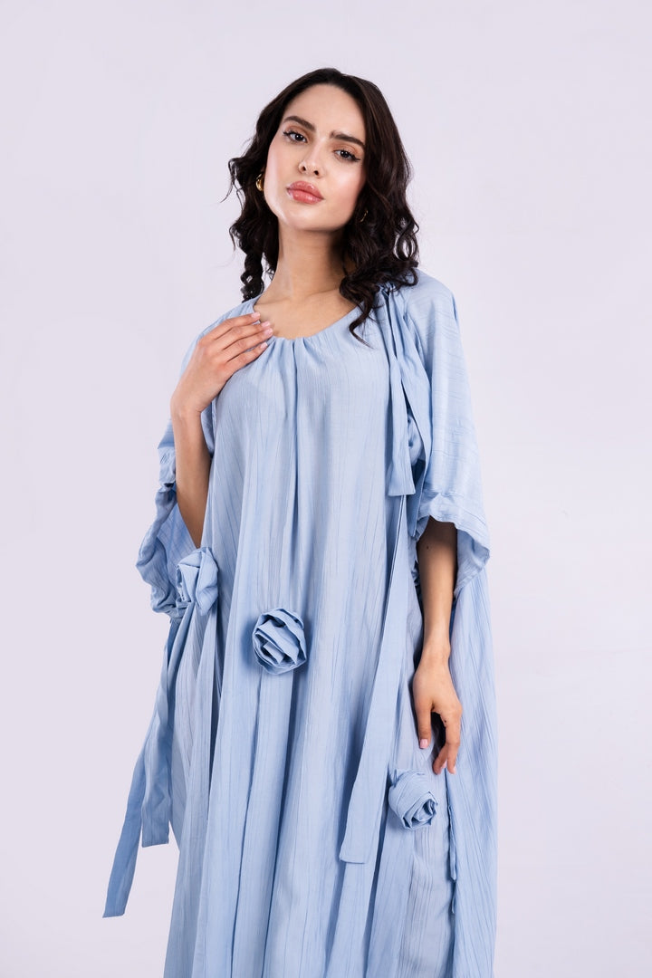 LONG DRESS OVERSIZED WITH FLOWERS