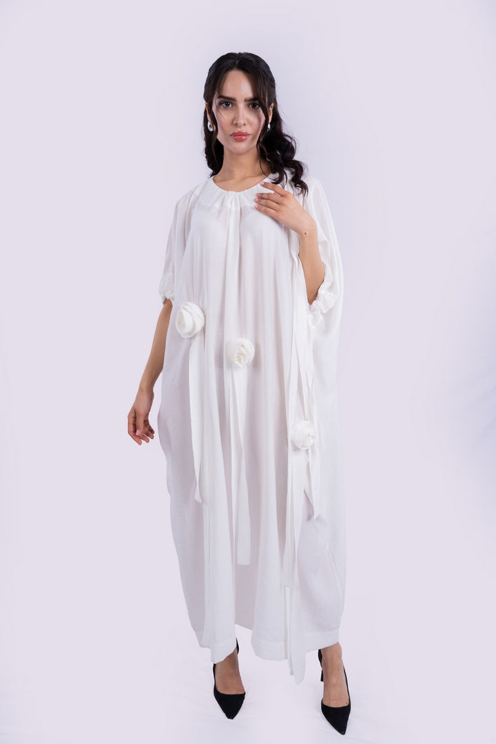 LONG DRESS OVERSIZED WITH FLOWERS