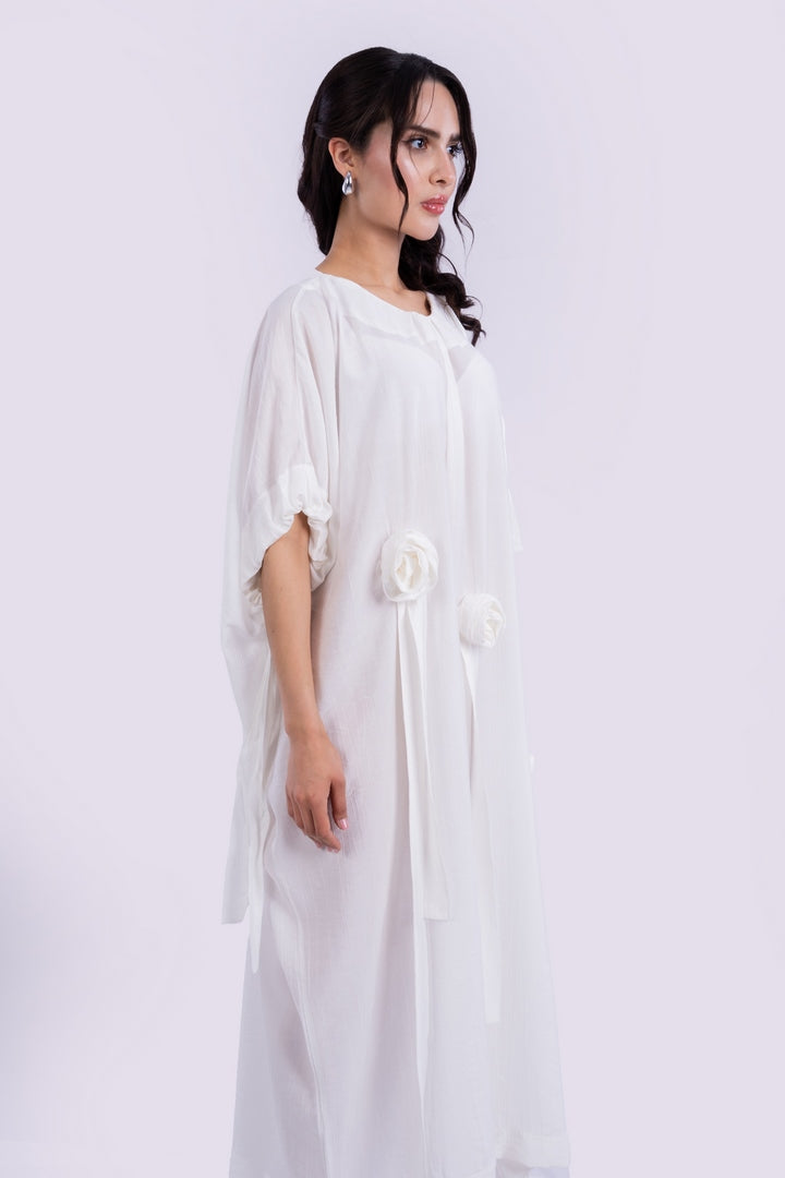 LONG DRESS OVERSIZED WITH FLOWERS