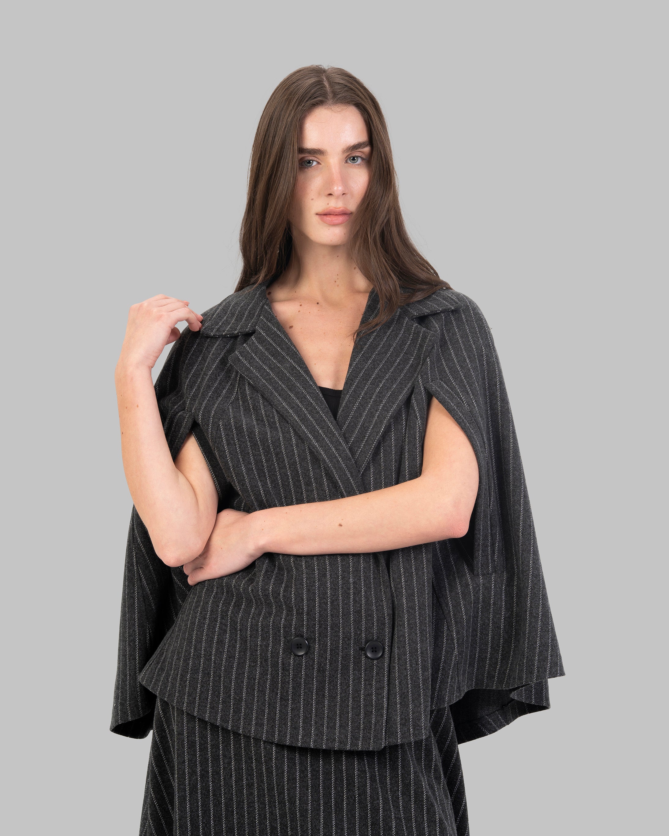 Structured Pinstripe Double