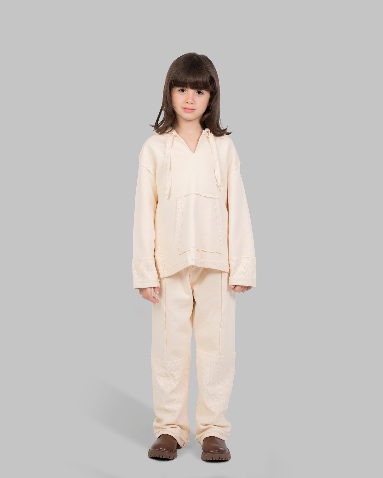 OVERSIZED HOODIE WITH UNFINISHED