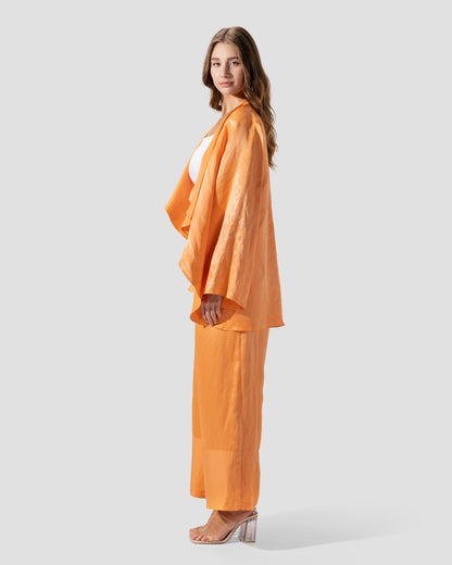 HIGH-WAIST PANTS WITH  ELESTICATED INNER