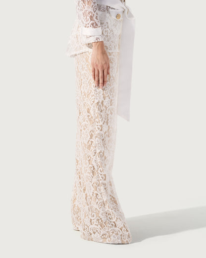 HIGH-WAIST DANTEL PANTS